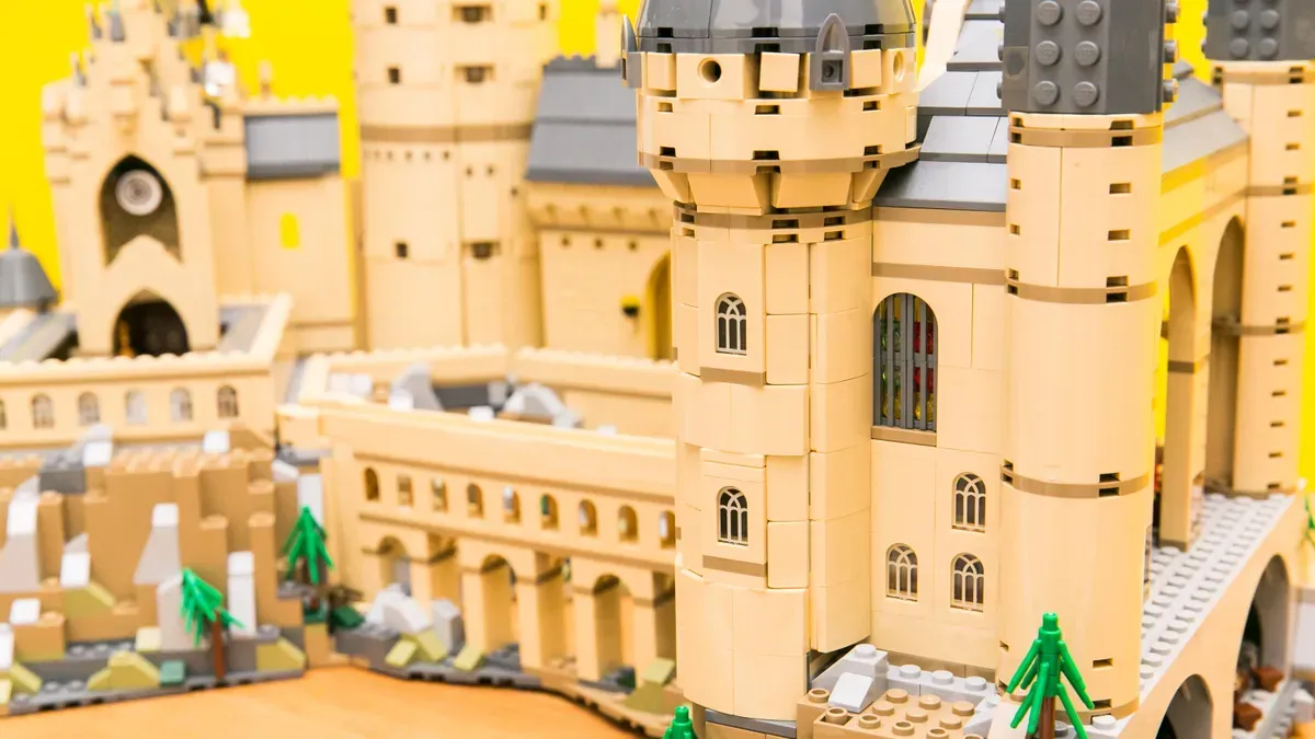 A close-up shot of Lego kingdom